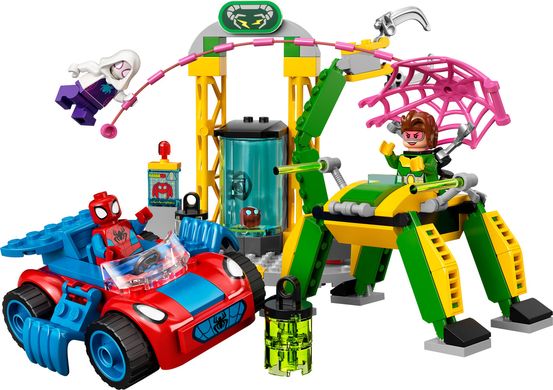 Конструктор LEGO Marvel Паук и его невероятные друзья Человек-Паук в лаборатории Доктора Осьминога 10783