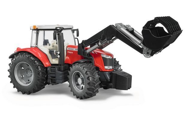 Машинка іграшкова. Трактор Massey Ferguson 7624 з переднім наватажувачем