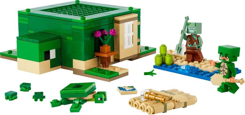 LEGO® Minecraft Пляжний будинок у формі черепахи (21254)