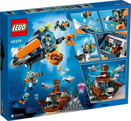Конструктор LEGO City Глибоководний дослідницький підводний човен 60379