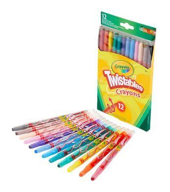 Набір воскової крейди CRAYOLA "Твіст", що викручується, 12 шт