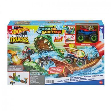 Ігровий набір "Полювання крокодила" серії "Зміни колір" "Monster Trucks" Hot Wheels, HGV14