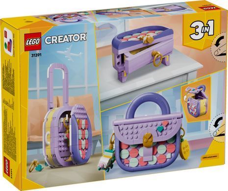 LEGO&reg; Creator 3 в 1 Стильная художественная сумка с местом для хранения 31391