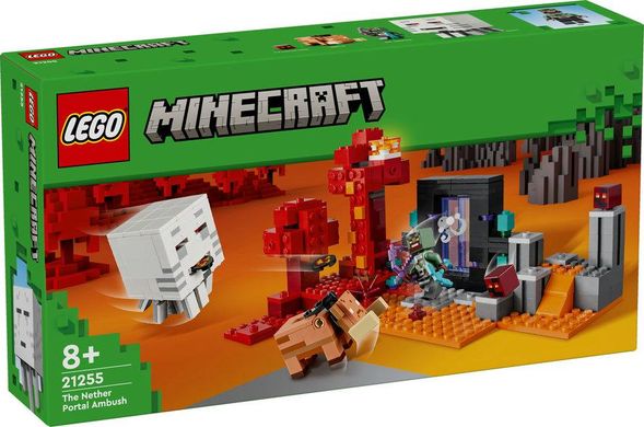 LEGO® Minecraft Засідка біля порталу в Нижній світ (21255)