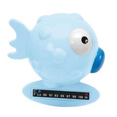Іграшка-термометр для вимірювання температури води у ванні «Рибка», блакитний