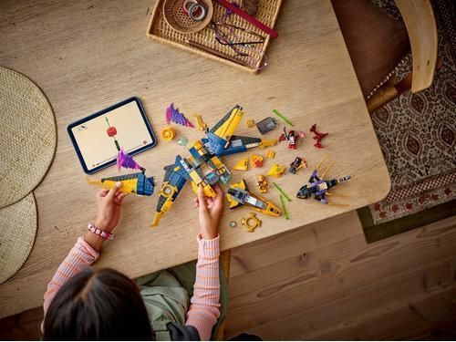 Конструктор LEGO Ninjago Суперштормовий реактивний літак Рас та Арін 71833