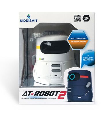 Інтерактивний робот AT-ROBOT 2 з сенсорним керуванням білий AT002-01-UKR