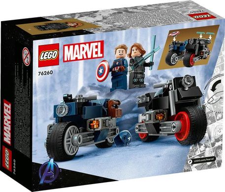 Конструктор LEGO Marvel Мотоцикли Чорної Вдови й Капітана Америка 76260