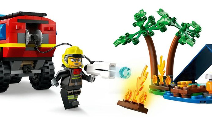 LEGO® City Пожежний позашляховик з рятувальним човном 60412