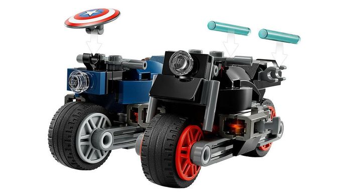 Конструктор LEGO Marvel Мотоциклы Черной Вдовы и Капитана Америка 76260
