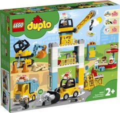 Конструктор LEGO DUPLO Town Підйомний кран і будівництво 123 деталі 10933