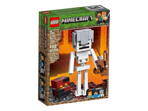 Конструктор LEGO Minecraft Скелет и лавовый куб 21150