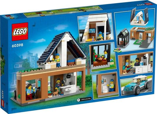 Конструктор LEGO City Семейный дом и электромобиль 60398