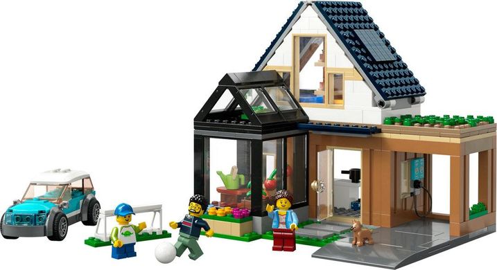 Конструктор LEGO City Сімейний будинок й електромобіль 60398