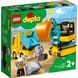 Конструктор LEGO DUPLO Town Вантажівка і гусеничний екскаватор 20 деталей 10931