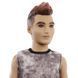 Лялька Barbie Fashionistas Кен в майці тай-дай та червоних картатих брюках GVY29