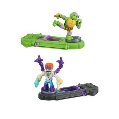 Набір для поєдинку Донателло та Бакстер TMNT (Черепашки-ніндзя). Ігровий набір TM "Akedo"