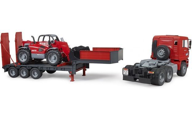 Набір іграшковий.Тягач MAN TGA з причепом та телесопічний навантажувач Manitou MLT 633