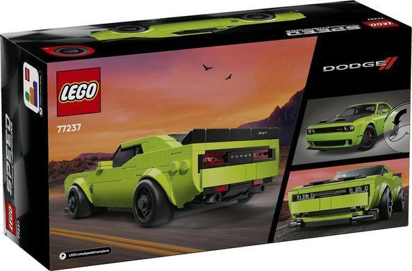 LEGO&reg; Speed Champions Спортивный автомобиль Dodge Challenger SRT Hellcat Игрушечный спортивный автомобиль 77237