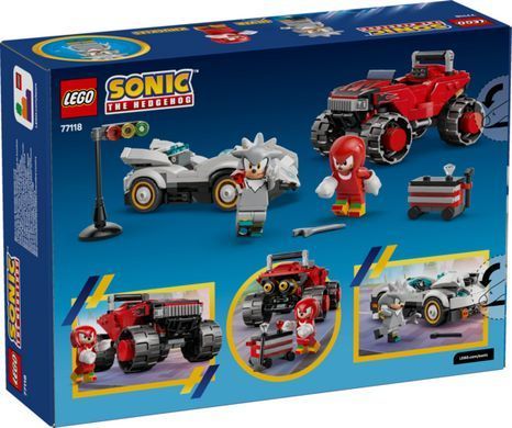 LEGO Sonic Автомобіль Сільвера vs. монстр вантажівки Наклза 77118