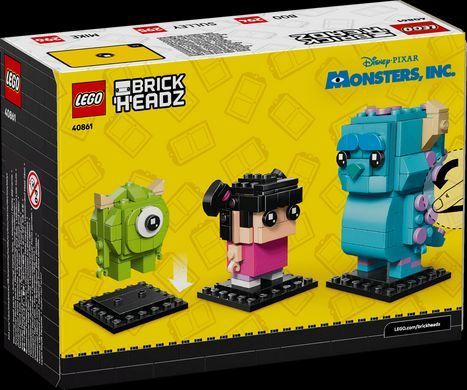 LEGO&reg; BrickHeadzTM | Disney и Pixar Фигурки Салли, Майка и Бу (40861)