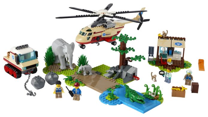 Конструктор LEGO City Wildlife Операція з порятунку диких тварин 60302