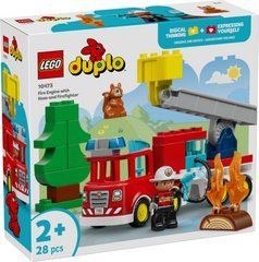 LEGO DUPLO Пожарная машина со шлангом и пожарным 10473