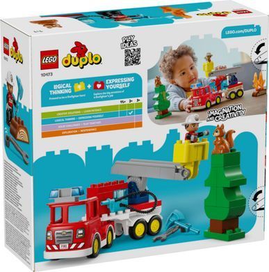 LEGO DUPLO Пожарная машина со шлангом и пожарным 10473
