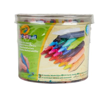 Mini Kids Набір великої воскової крейди для малюків Crayola, 24 шт