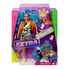 Лялька Barbie Extra з блакитним кучерявим волоссям GRN30