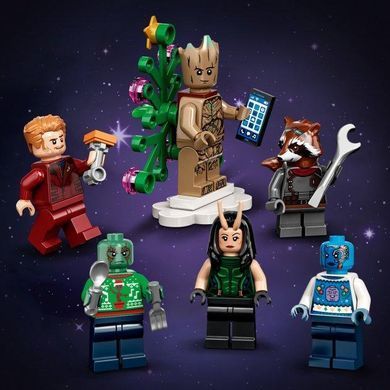 Конструктор LEGO Super Heroes Новорічний календар "Вартові Галактики" 268 деталей (76231)