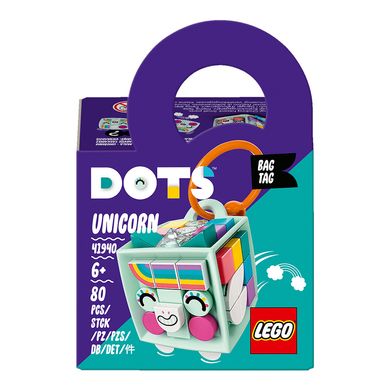 Брелок для сумочки LEGO DOTs Єдиноріг 41940