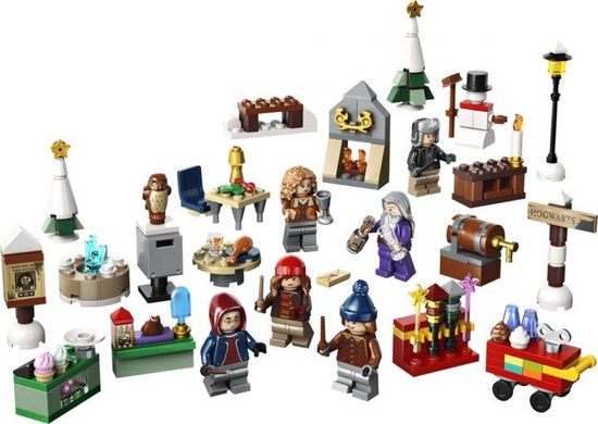 Конструктор LEGO Harry Potter Новорічний адвент календар на 2023 рік 227 деталей 76418