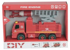Игровой набор Kaile Toys Пожарная машина с подъемником и отверткой KL802-2