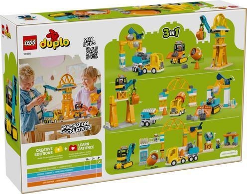 LEGO DUPLO 3-в-1 Строительная площадка и техника 10476