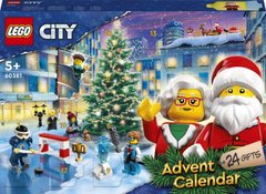 Конструктор LEGO City Новогодний адвент календарь на 2023 год 258 деталей 60381