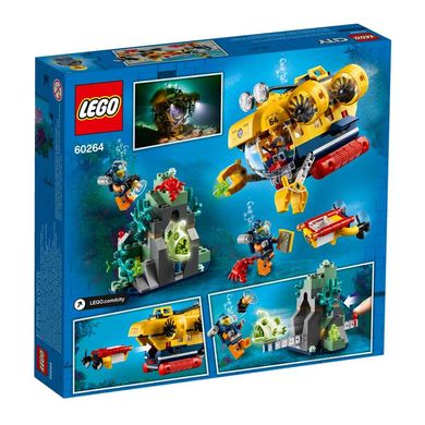 Набір «Океан: дослідницька підводний човен» LEGO® City (60264) (286 деталей)