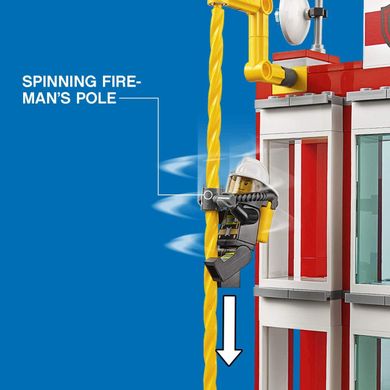 Конструктор LEGO City Fire Пожежна станція (60110) Creative