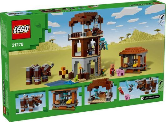 LEGO&reg; Minecraft&reg; Аванпост разбойников и опустошитель Геймерский конструктор 21278