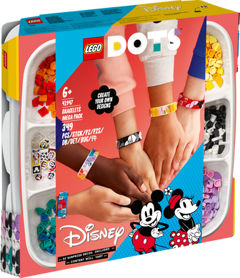 LEGO® DOTS Великий набір браслетів: Міккі та його друзі 41947