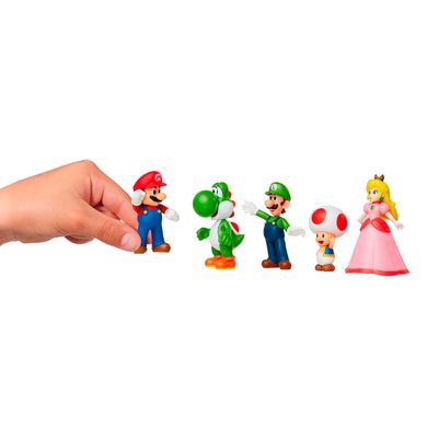 Набір ексклюзивних ігрових фігурок SUPER MARIO - Маріо та друзі 6 cм, 400904