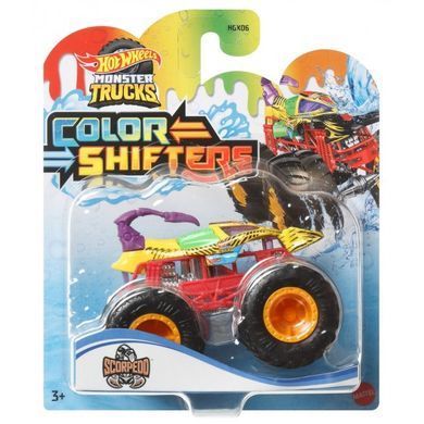 Машинка-позашляховик "Зміни колір" серії "Monster Trucks" Hot Wheels (в ас.) HGX06