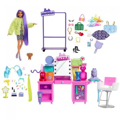 Игровой набор с куклой Barbie Экстра Визажный столик