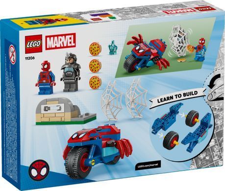 LEGO Spidey Паук на мотоцикле против Носорога 11206