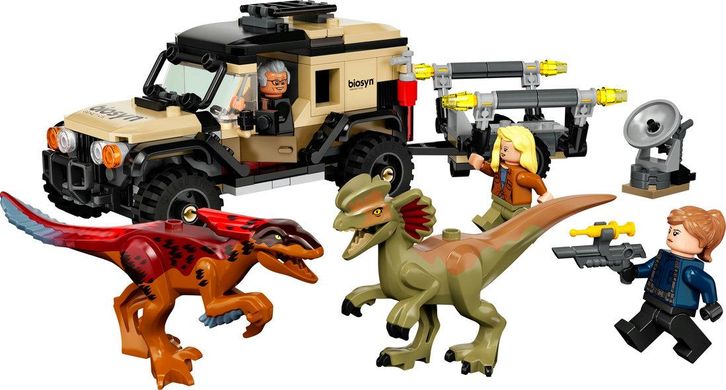 LEGO® Jurassic World Перевозка пирораптора и дилофозавра 76951
