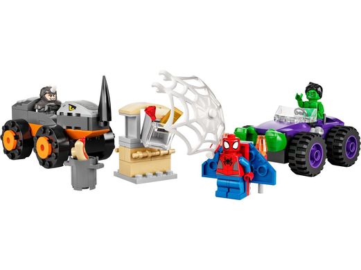 LEGO 10782 Spidey Битва Халка з Носорогом на вантажівках