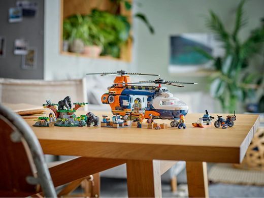 LEGO&reg; City Вертолет в базовом лагере для исследования джунглей Набор 60437