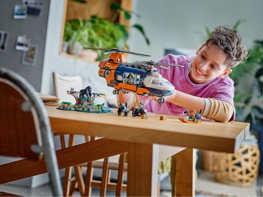 LEGO&reg; City Вертолет в базовом лагере для исследования джунглей Набор 60437