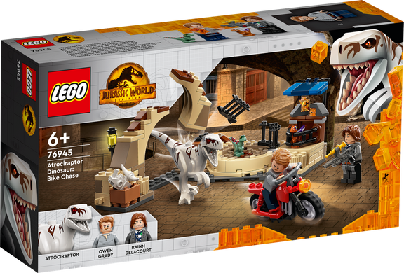 LEGO® Jurassic World Переслідування атроцираптора на мотоциклі 76945
