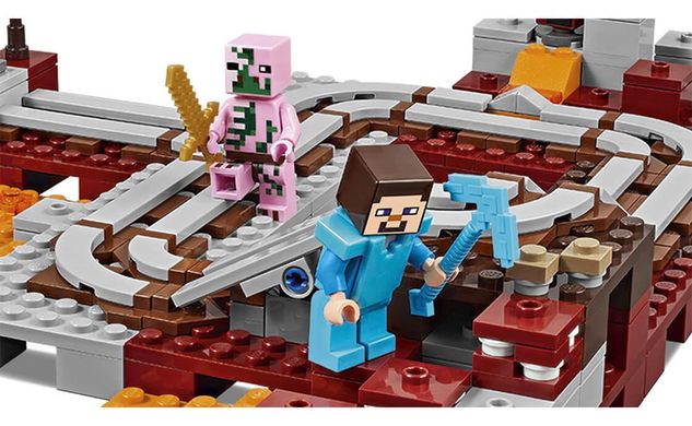 Конструктор LEGO Minecraft Підземна залізниця 21129